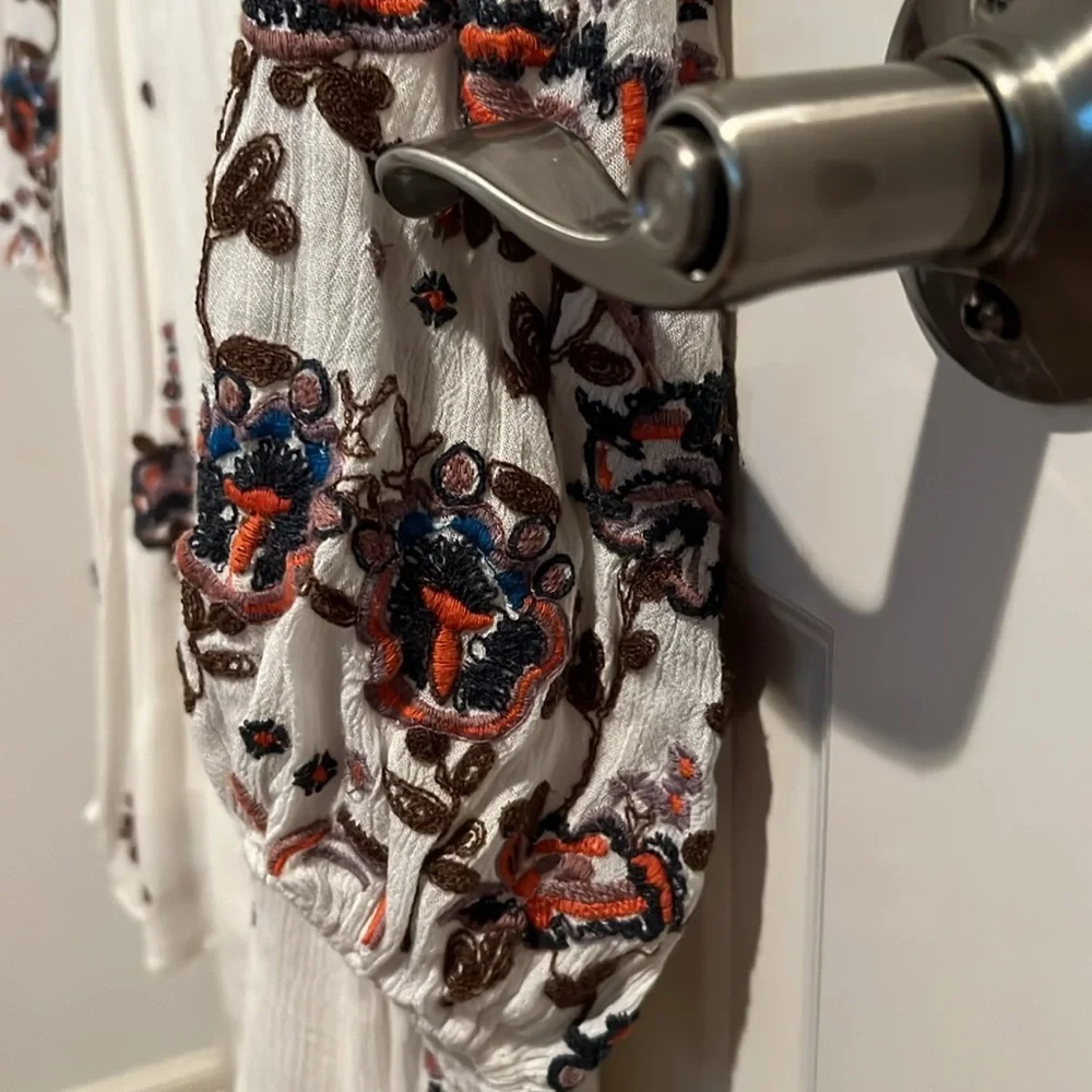 Free people Oxford embroidered dress